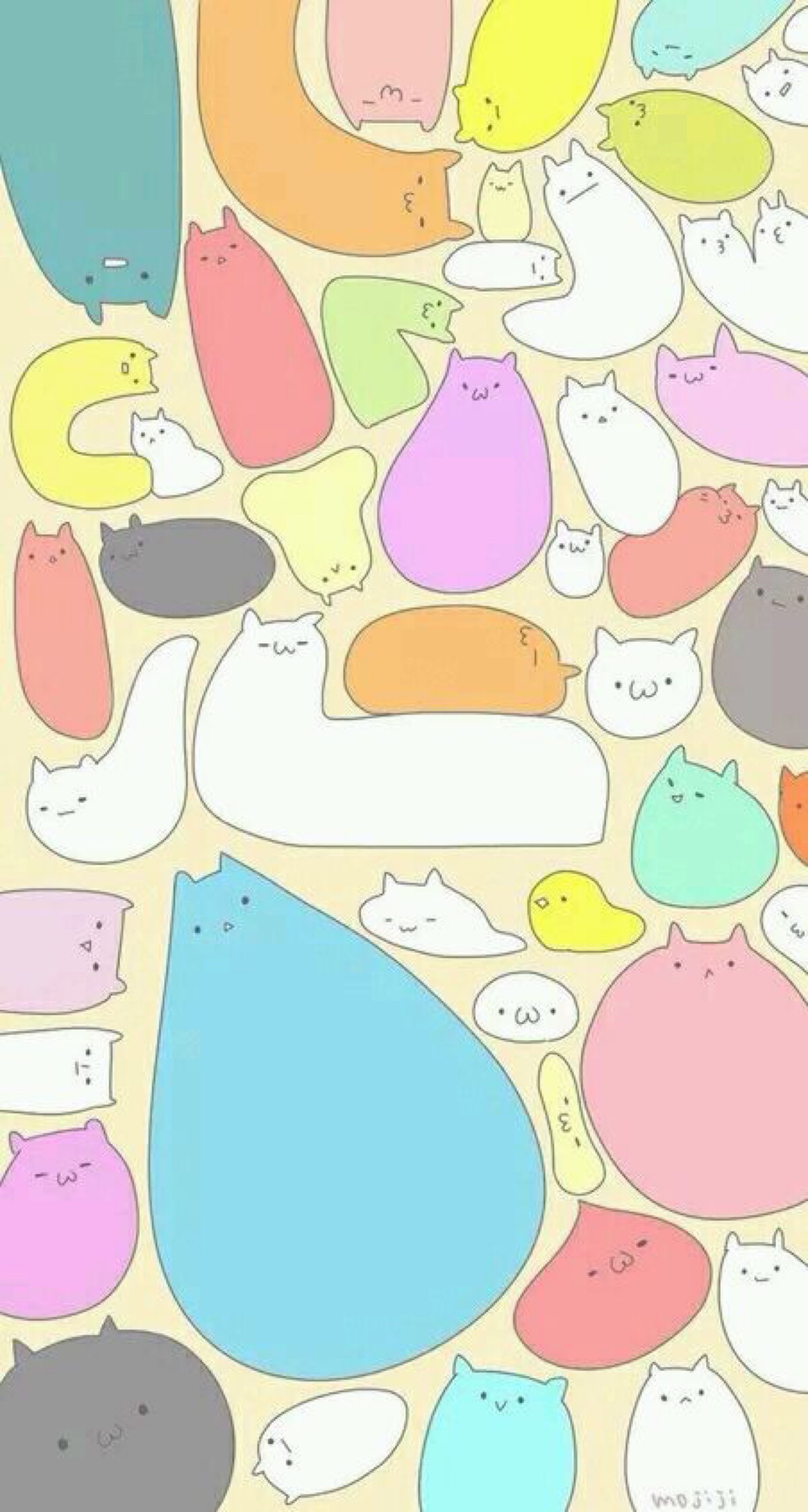 平铺 壁纸 彩色 可爱