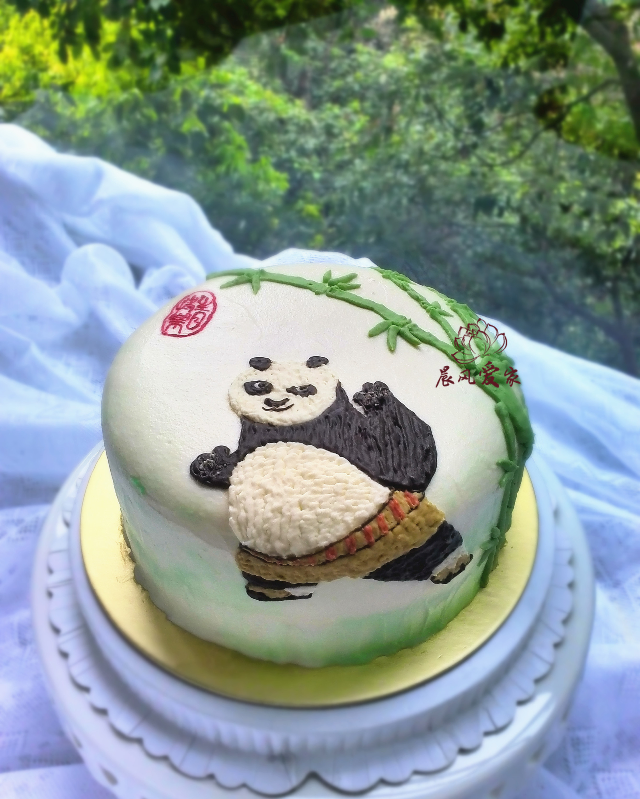 晨风爱家的蛋糕——充满中国元素的功夫熊猫