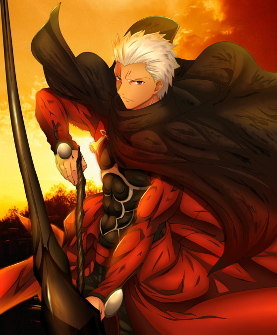 fate/stay night acher 红a 动漫 人物 红色 二次元 ubw 英灵卫宫