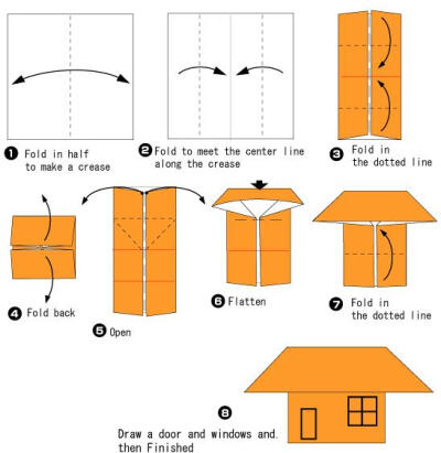折纸楼房折法图片