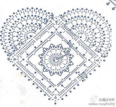 爱心桃钩织