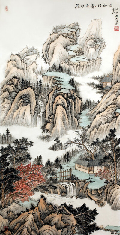 书画收藏还讲究中国画画中的章法,构图是否严谨.