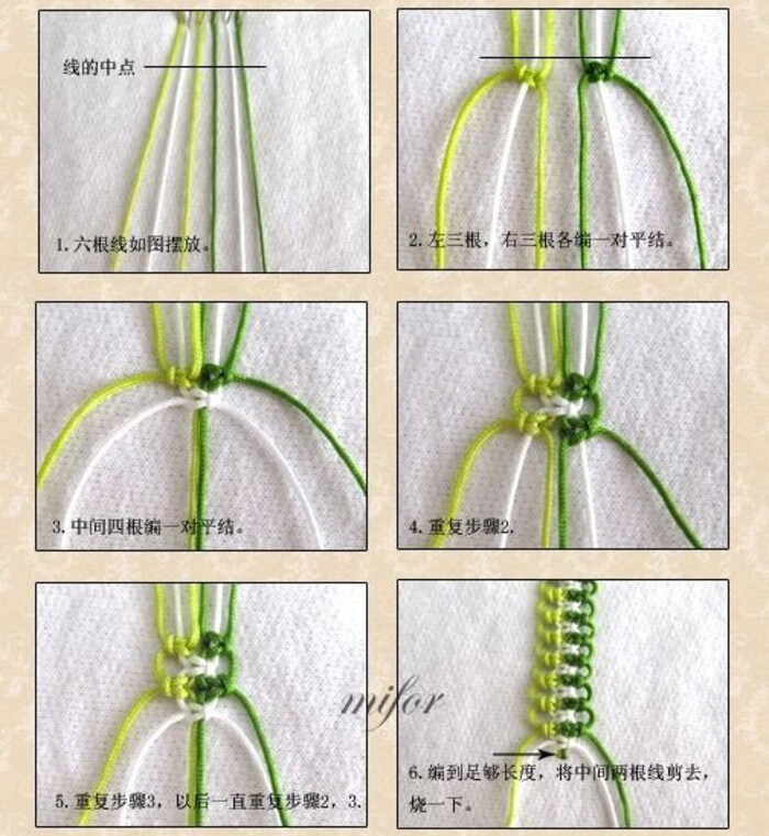 毛线编织手链教程可爱图片