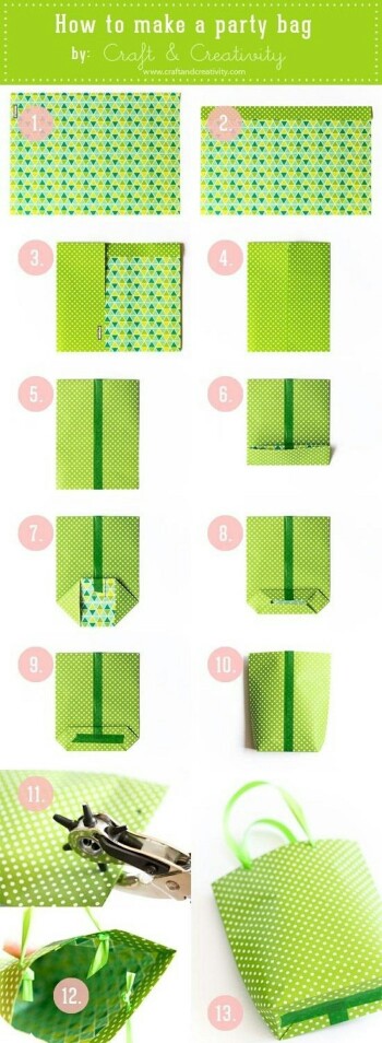 包装纸袋折叠方法图片