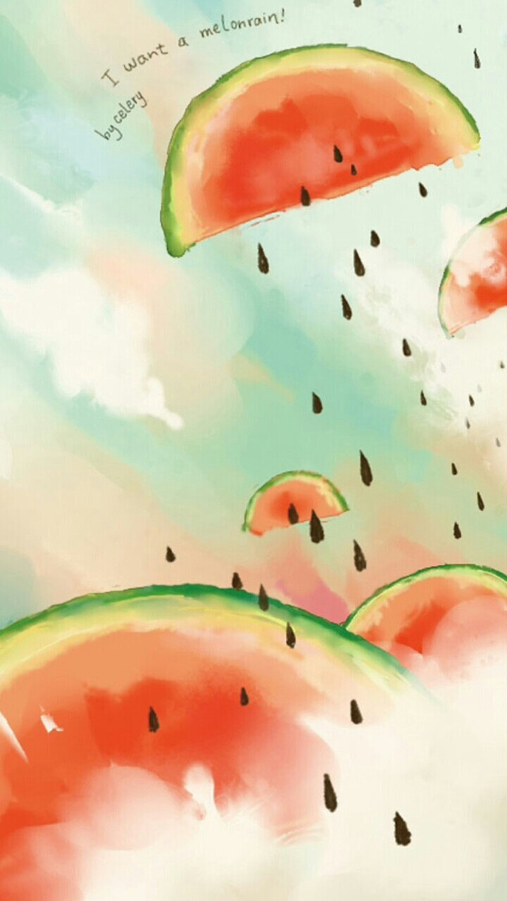 西瓜雨 - 堆糖,美图壁纸兴趣社区