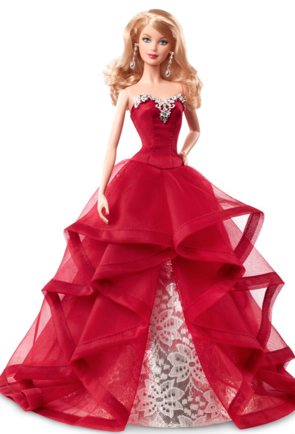 芭比娃娃 2015限量版 2015 holiday barbie doll【价格34.95美元】
