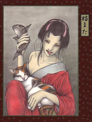 这时猫才是真正有了9条命,在中国也叫九命猫妖