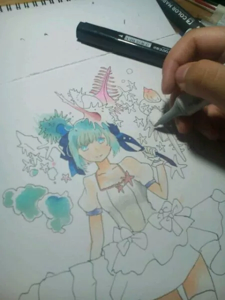 马克笔绘画上色教程