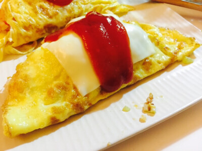 蛋包饭#我会告诉你我是因为看了〔无间双龙〕才超级想吃蛋包饭的么