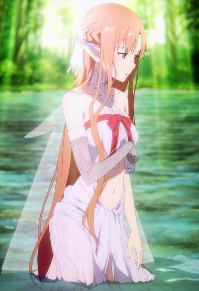 刀剑神域动漫壁纸 女神 亚斯娜 动漫女头 锁屏 意境 唯美