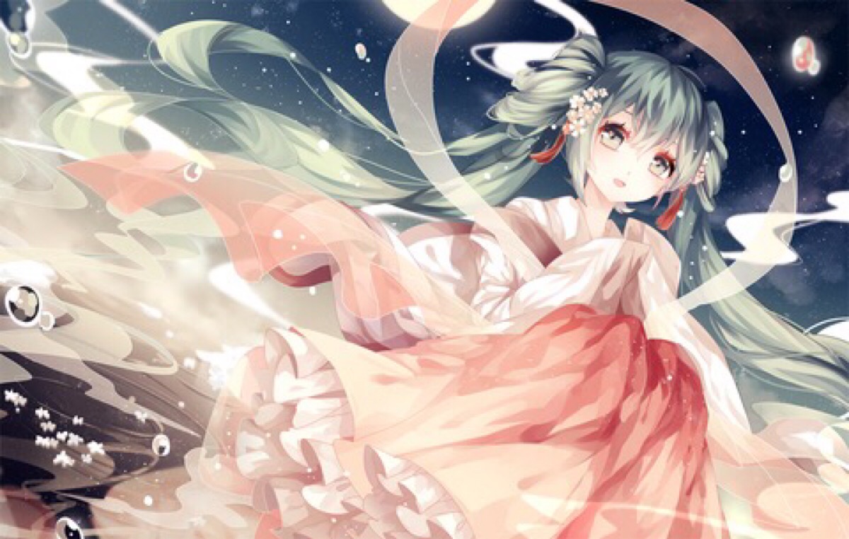 v家の初音;中秋嫦娥初音;古风;中国风;嫦娥初音;古装;美美哒