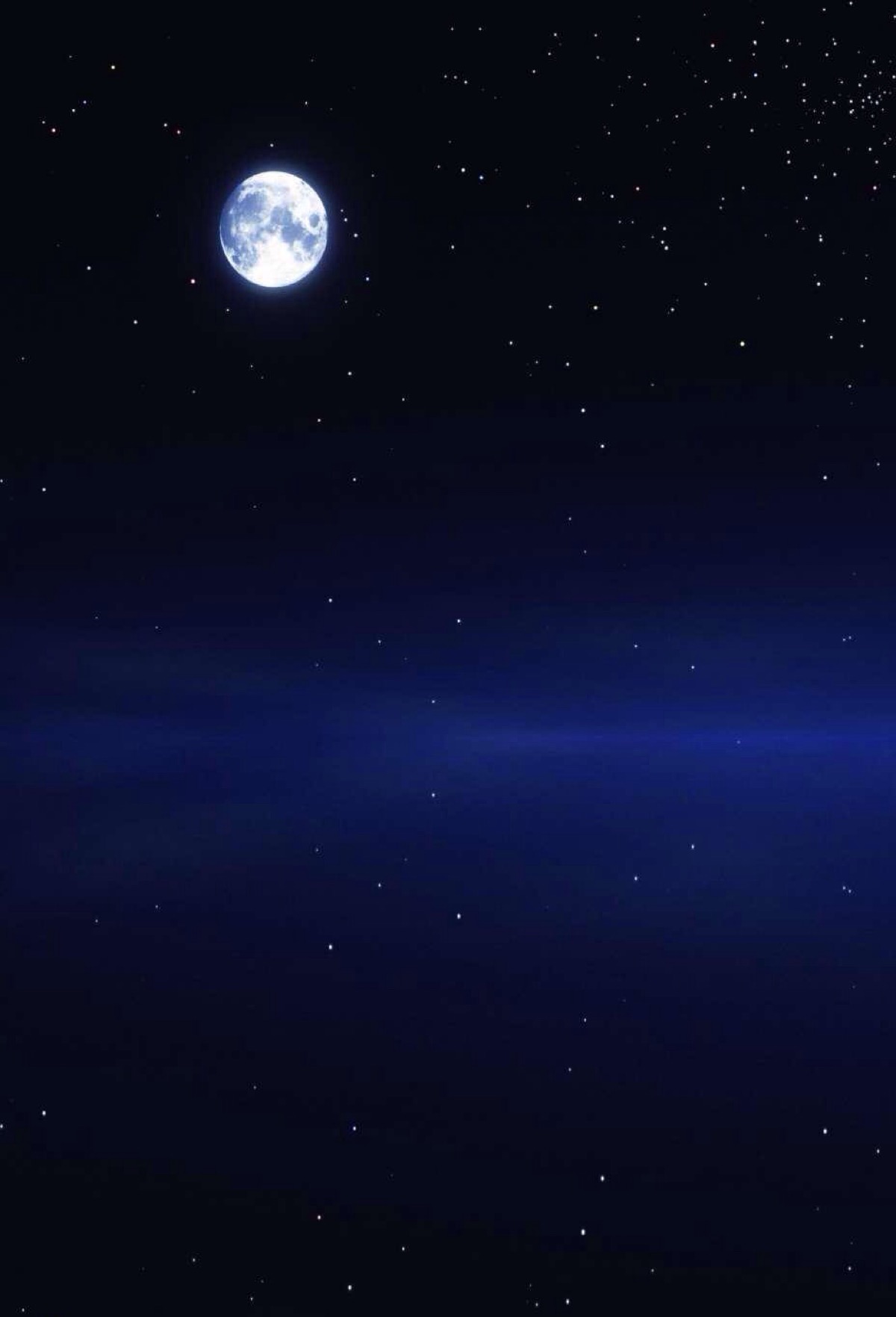 夜景 夜空 星光 明月 月光 自然风景 iphone手机壁纸 唯美壁纸 锁屏