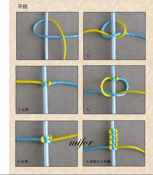 手绳伸缩结的编法图片