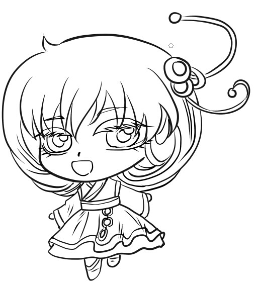 古风q版 古风线稿