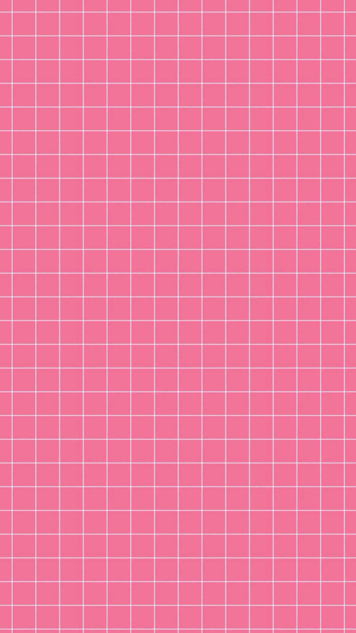 粉色格子手机壁纸图片