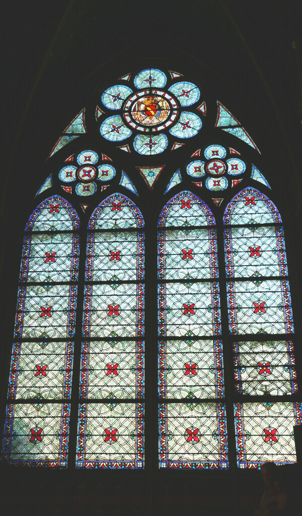 巴黎圣母院七彩玻璃图片