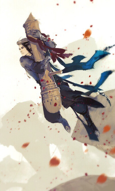 伊吹五月手绘 剑三木桩唐门 f