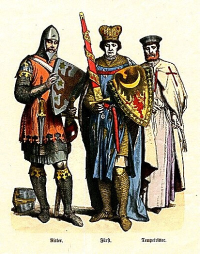 甲胄骑兵和圣殿骑士图片