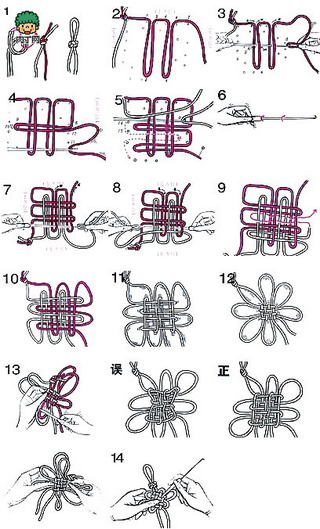 席纹花编织图解图片