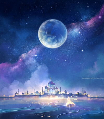 『the moon kingdom』画师megatruh 二次元 风景 da站