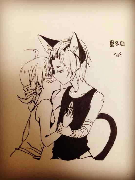罗小黑,罗小白接吻~(≥▽≤)