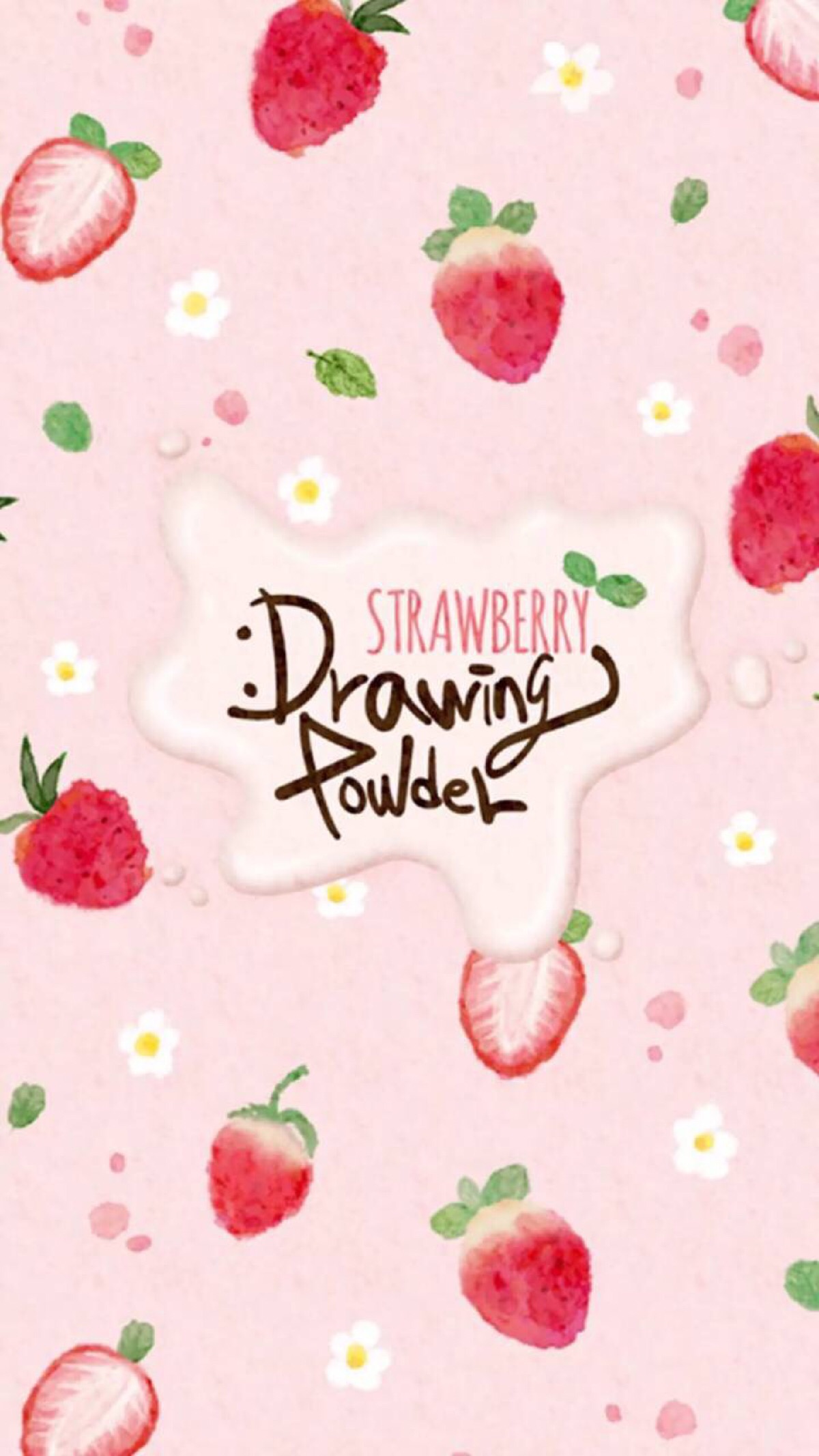 粉色系草莓壁纸