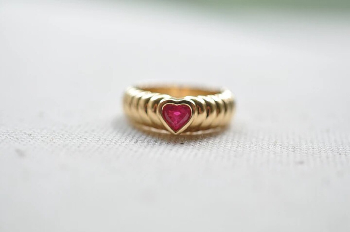 tiffany红宝石古董戒指