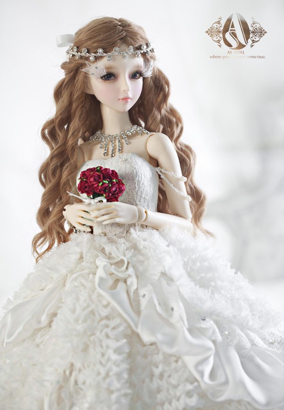 bjd娃娃婚纱