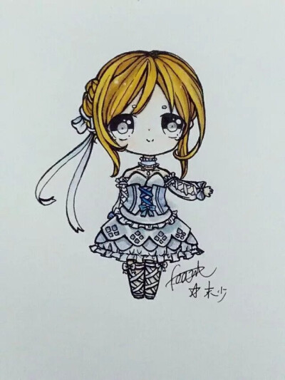 奇迹暖暖 q版手绘