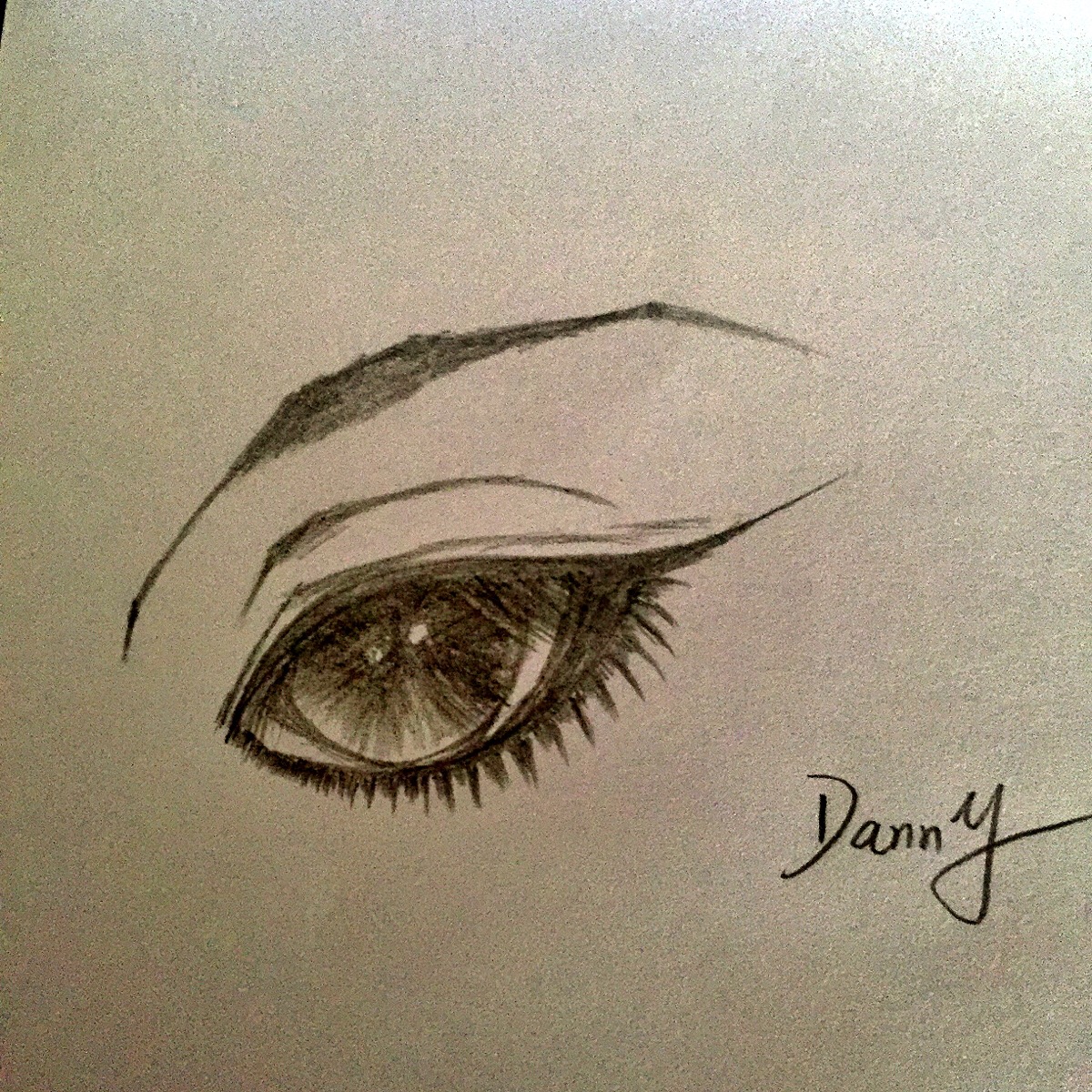 古风 眼睛 绘画 素描 铅笔画 danny