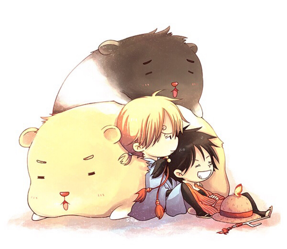 萌萌山治与路飞海贼王