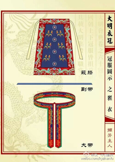 大明衣冠 翟衣分解