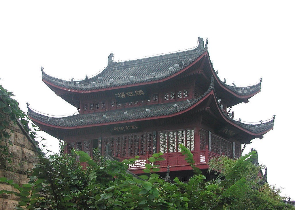 中国古建 楼阁 中国古代多在临水之地建楼,取凭高远眺