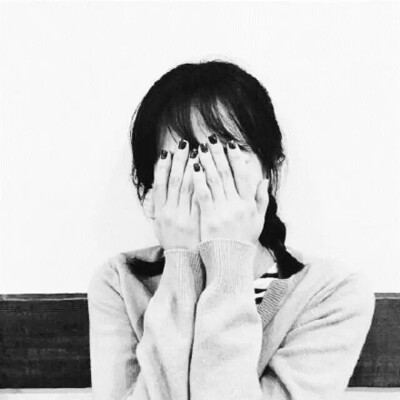 白色〕,小清新,简单头像,捂脸,简约壁纸,黑白