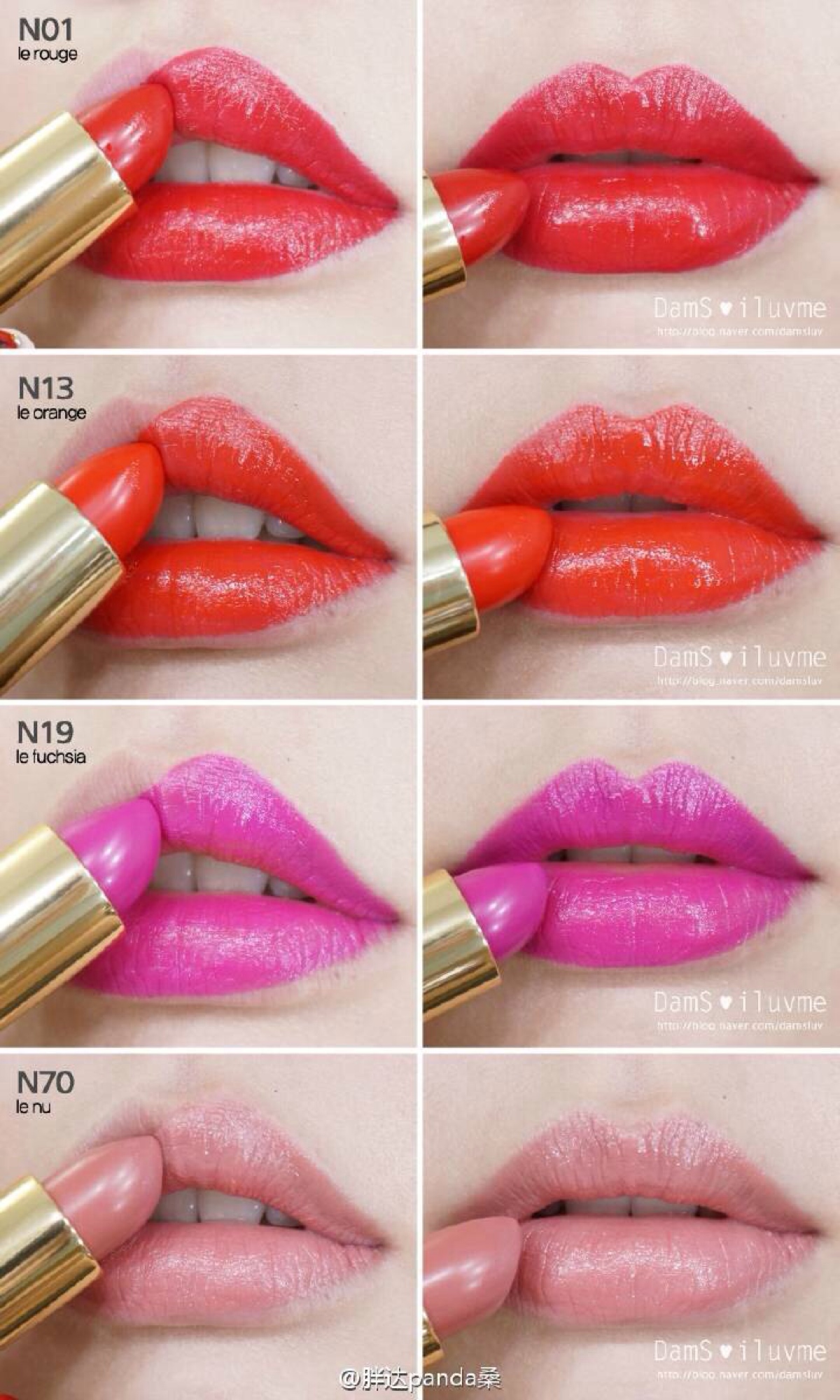 ysl 2015秋季限量方管唇膏试色