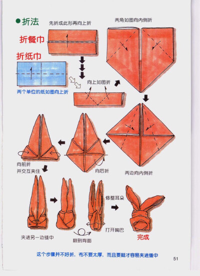 餐巾兔子