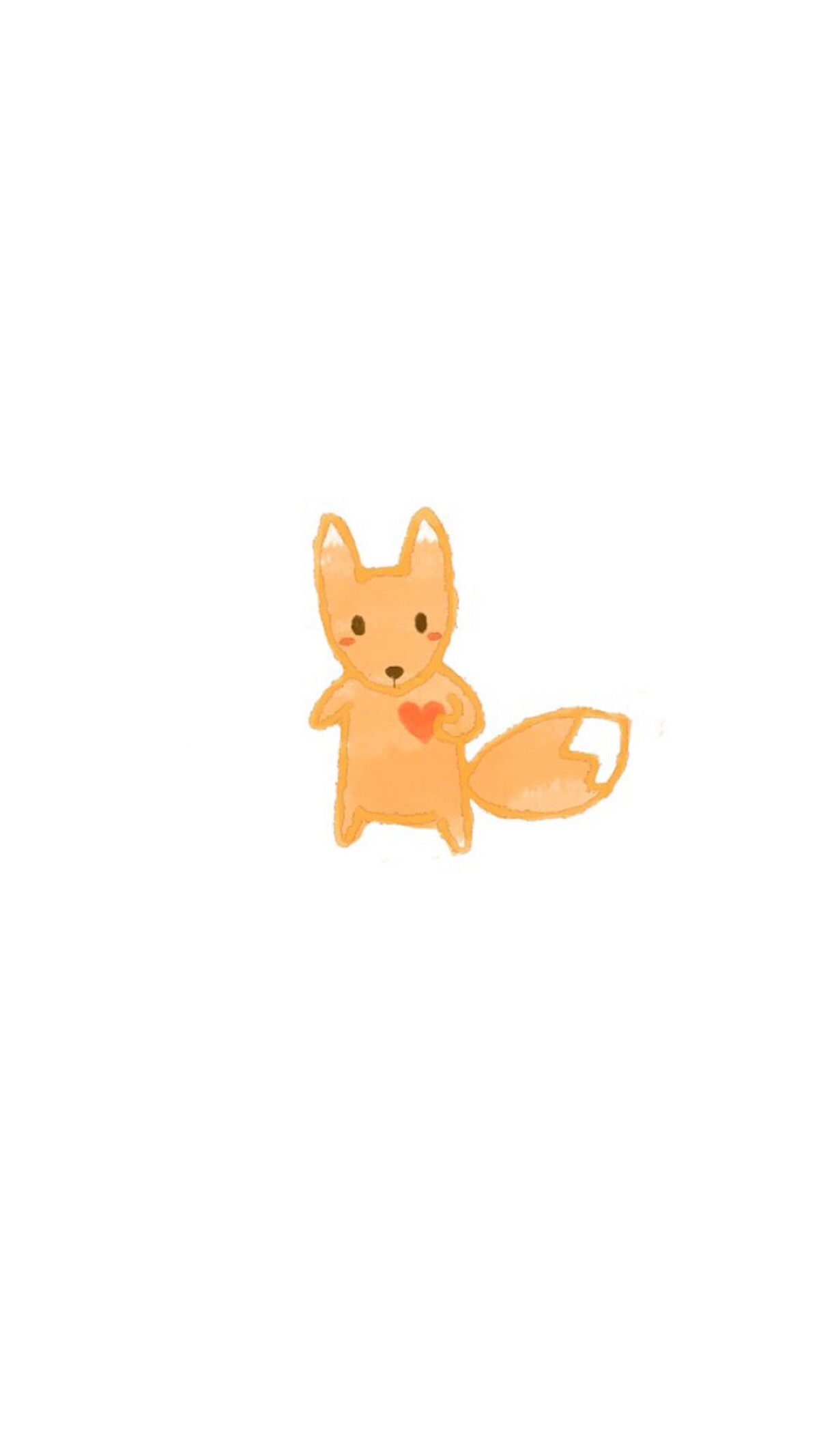 iphone6 锁屏 壁纸 平铺 可爱 宠物 动物 动漫 萌 喜欢 暖 小狐狸