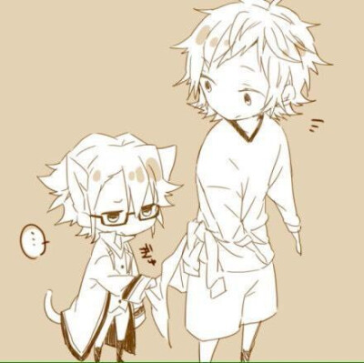 拉衣角什么的好有小孩子气啊 #伏见猿比古#八田美咲#k