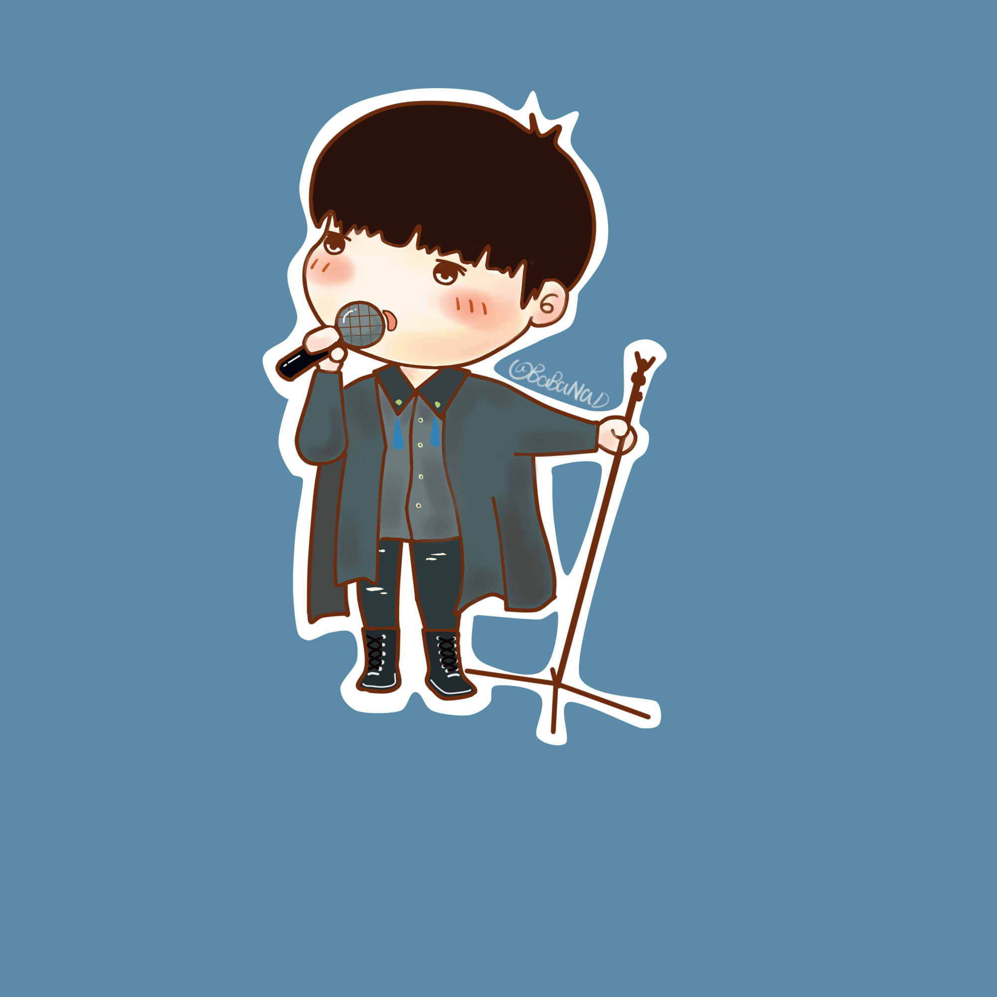 王俊凯# #tfboys王俊凯# #tfboys# 饭绘图 cr:babanad