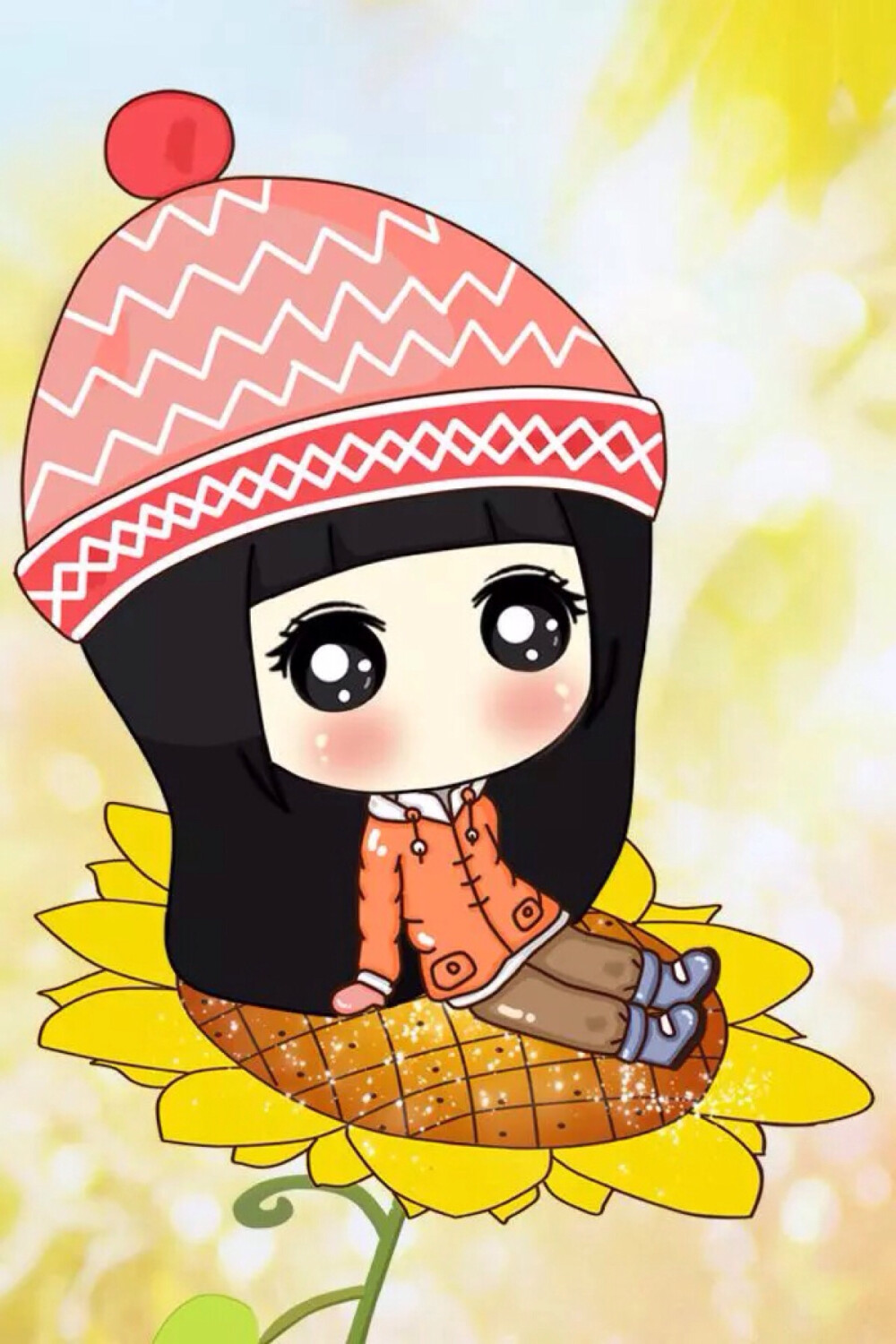 可爱的小琢壁纸头像女生可爱q版人物