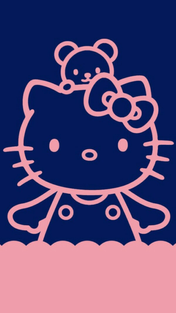 hello Kitty蓝色,hellokitty壁纸蓝色 hello kitty#kitty控#sanrio#可爱#wallpaper#手机壁纸