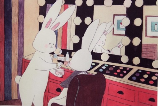 韩国插画师lapinfee笔下卖萌的兔子