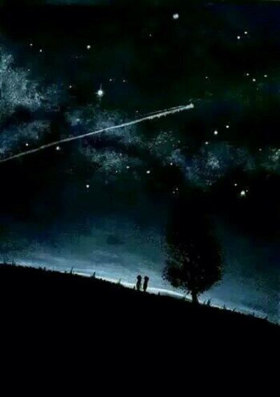 世界那么大,人那么多,谢谢只有你肯陪我看流星划过.