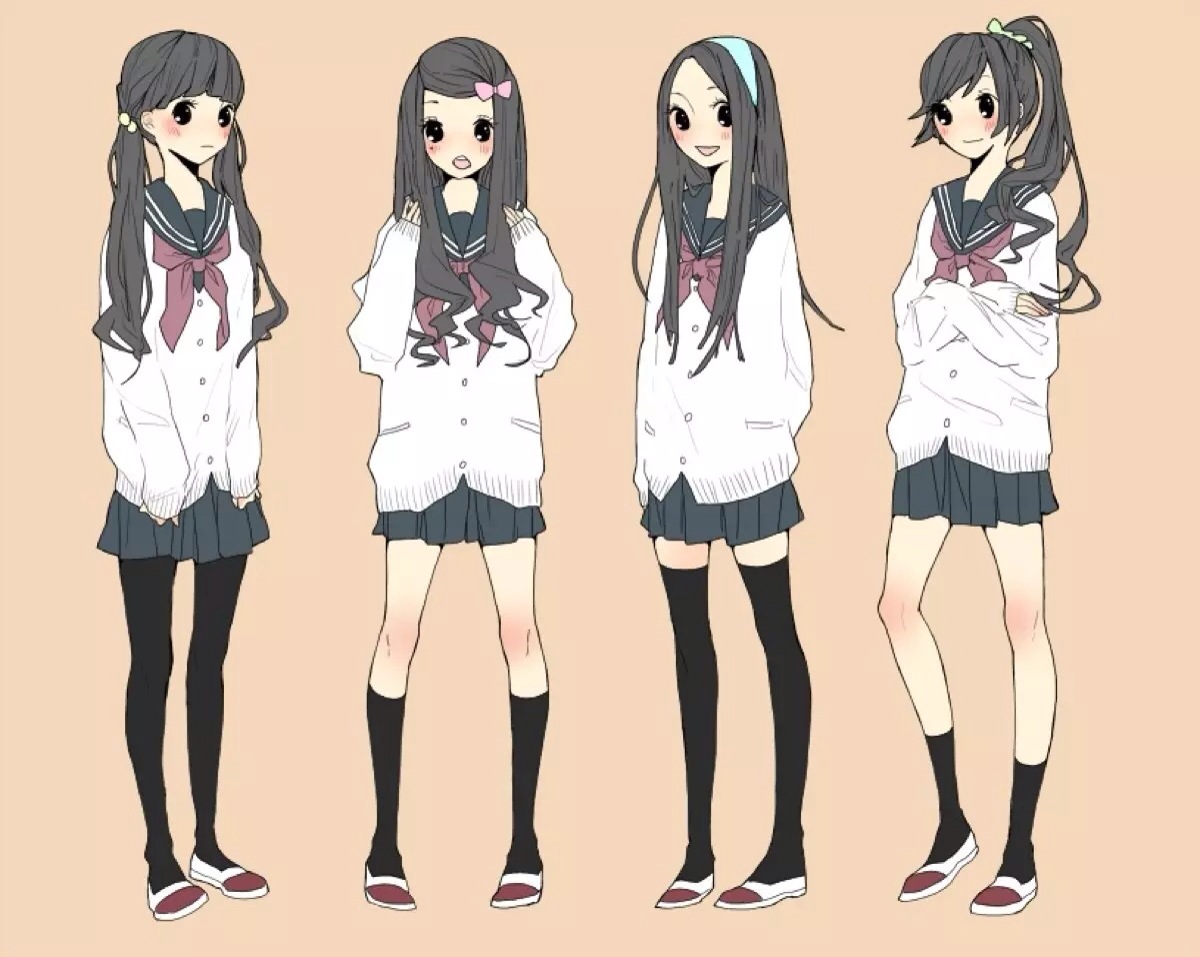 女高中生 jk 少女 小清新 温馨 治愈 萌 二次元 高清