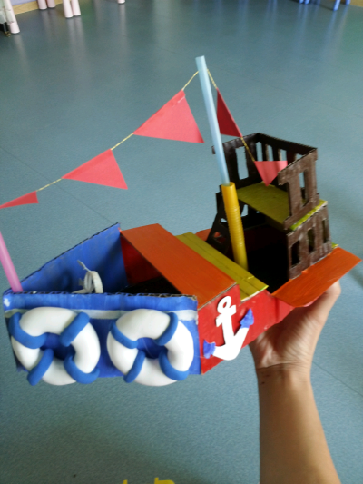 幼儿园设计建造小船图片