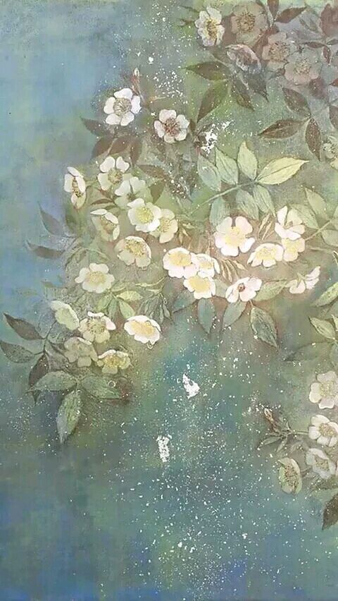 插画风景人物森系手绘水彩涂鸦星空唯美意境背景二次元古风