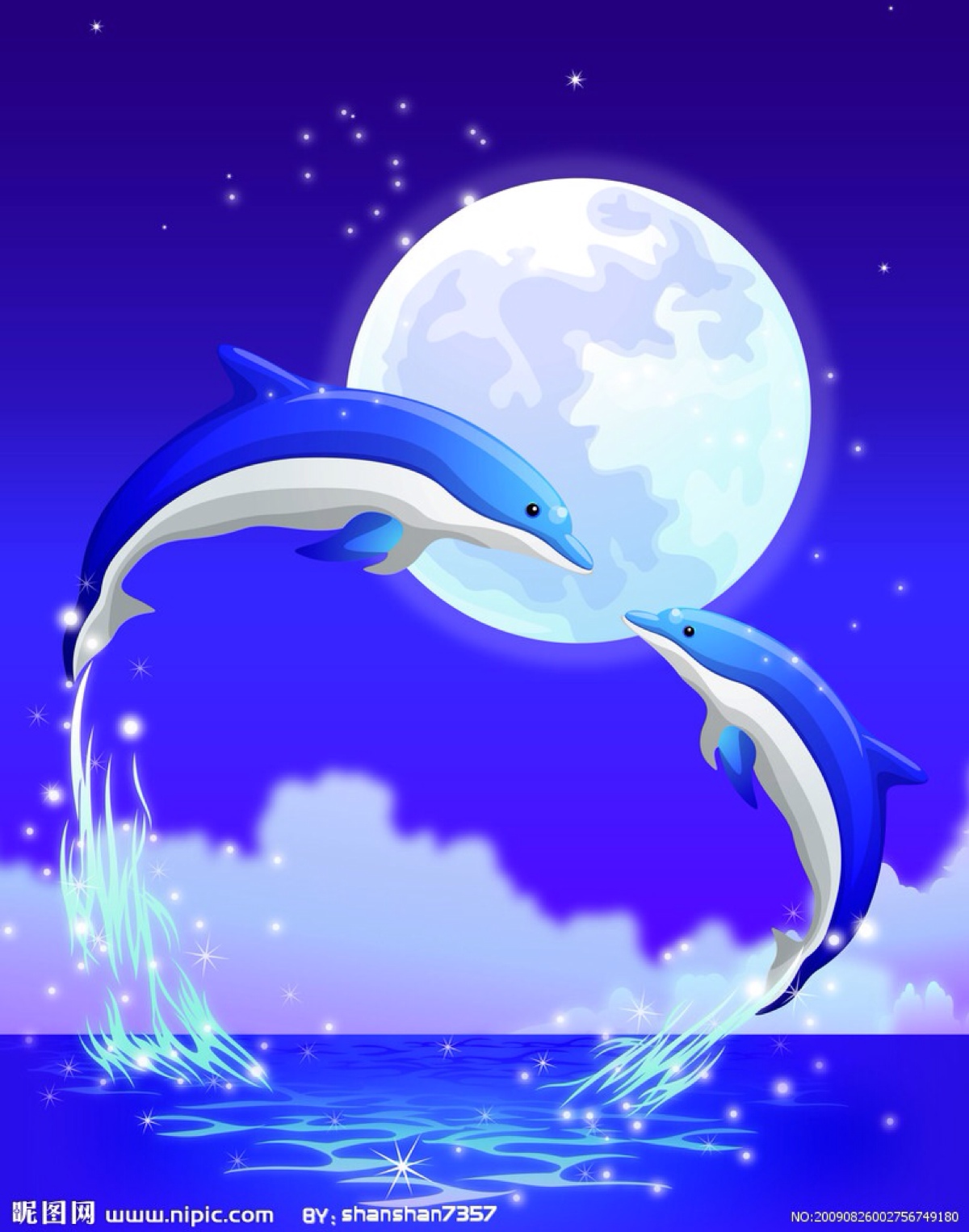 动漫海豚壁纸图片