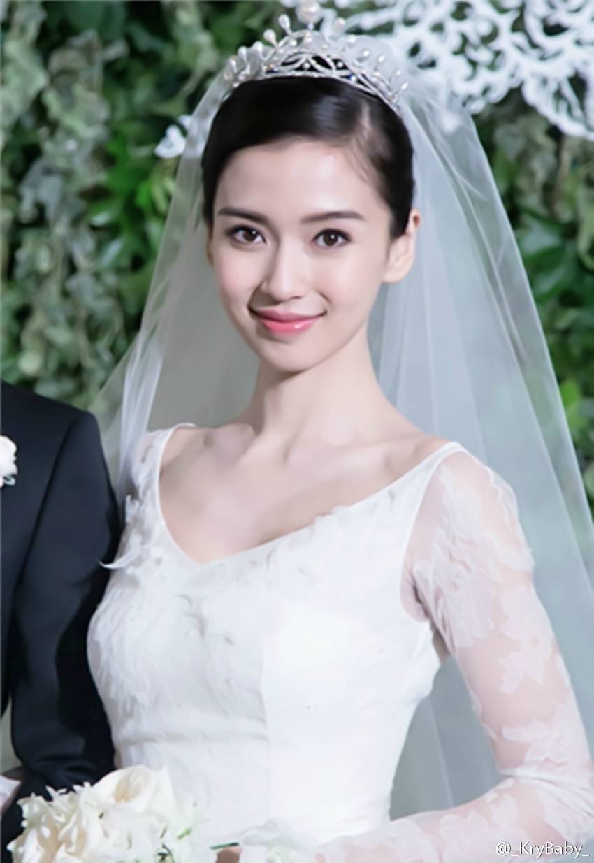 杨颖最美的照片婚纱照图片