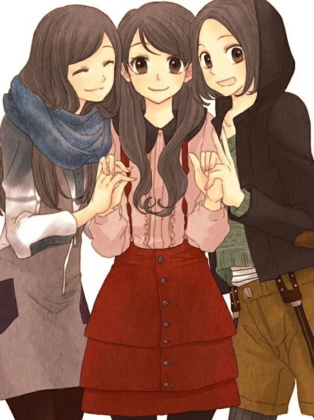 三人闺蜜背景图图片