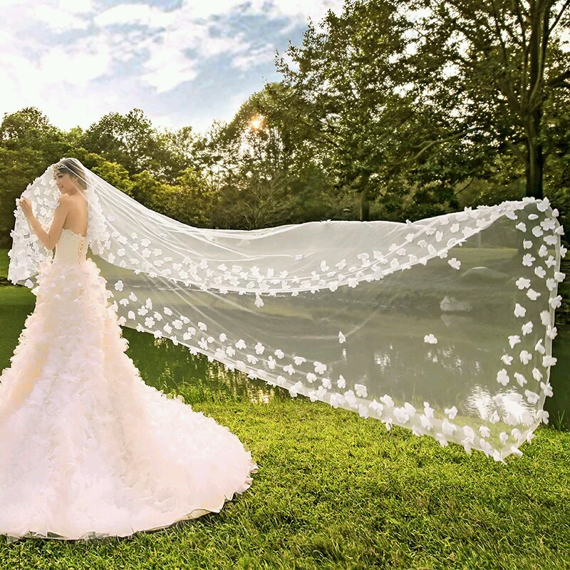 新娘4米长款头纱